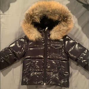 Moncler Toddler Coat with fur hood